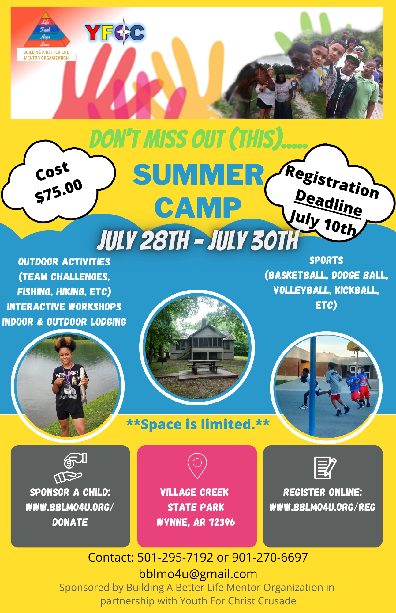 2023 Summer Camp July 28th - 30th